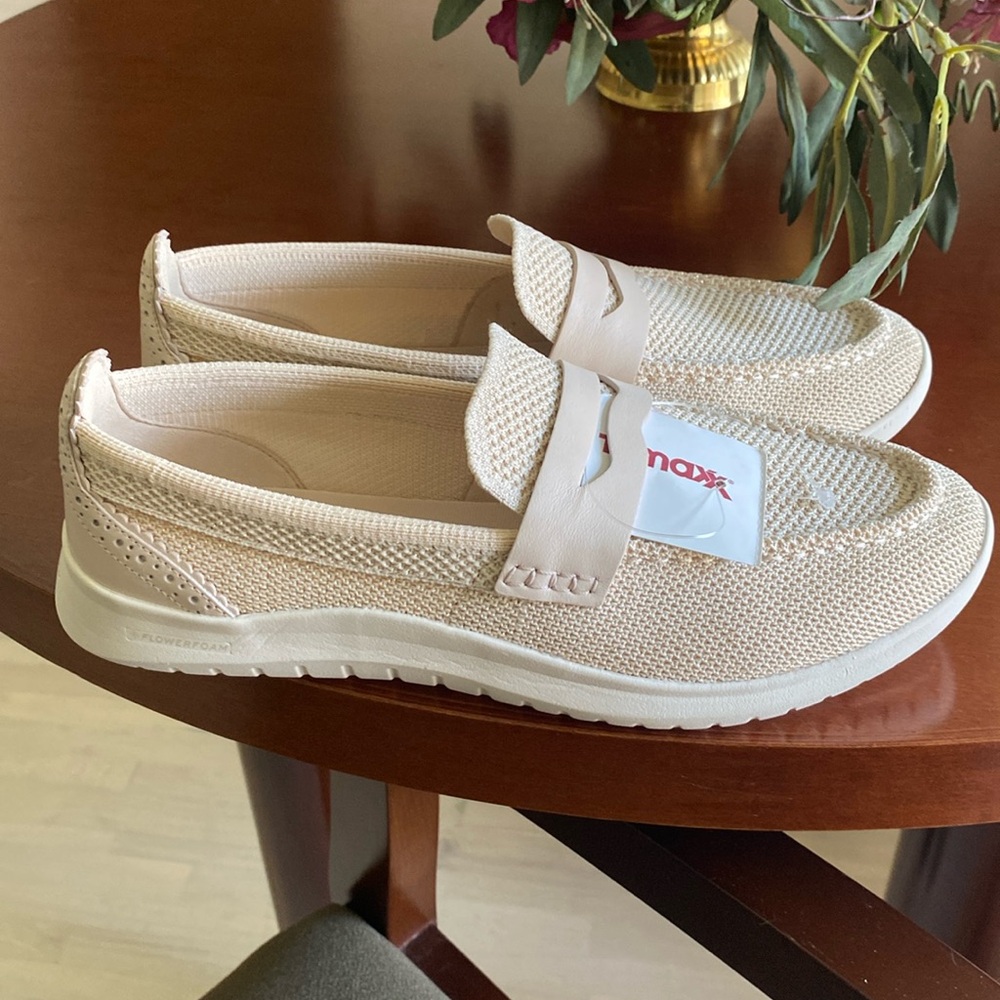 Cole Haan loafers - size 8  - NWT- light weight, alt to sneakers, beige/gold